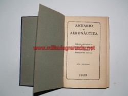 ANUARIO AERONAUTICO 1929