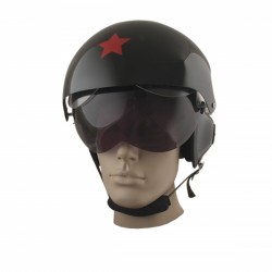 CASCO DE PILOTO ESTRELLA ROJA