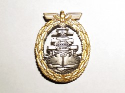 DISTINTIVO DE COMBATE EN ALTA MAR KRIEGSMARINE, OFICIALES