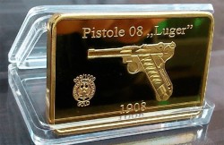 LINGOTE DE ORO CONMEMORATIVO LUGER PO8