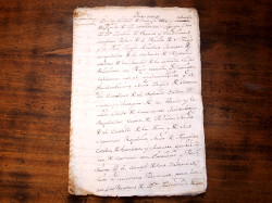 ANTIGUO DOCUMENTO, PRUEBAS PARA CABALLERO 1762