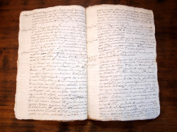 ANTIGUO DOCUMENTO, PRUEBAS PARA CABALLERO 1762