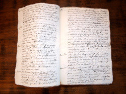 ANTIGUO DOCUMENTO, PRUEBAS PARA CABALLERO 1762