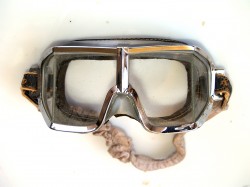 GAFAS DE VUELO PARA CASCO DE CUERO SEGUNDA GUERRA MUNDIAL