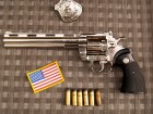 REVOLVER COLT PYTHON CROMADO 8 