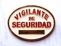 PLACA VIGILANTE DE SEGURIDAD