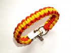 PULSERA PARACORD CON BANDERA ESPAÑA