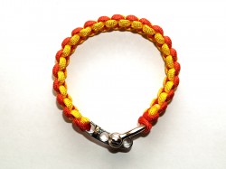 PULSERA PARACORD CON BANDERA ESPAÑA