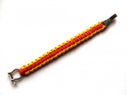 PULSERA PARACORD CON BANDERA ESPAÑA