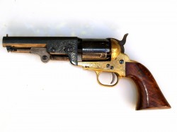 REVOLVER COLT NAVY GRABADO, calibre .36