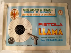 COLECCIÓN POSTER DE FORMACIÓN, PISTOLA LLAMA M82