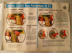 COLECCIÓN POSTER DE FORMACIÓN, PISTOLA LLAMA M82