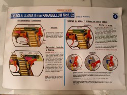 COLECCIÓN POSTER DE FORMACIÓN, PISTOLA LLAMA M82, b.