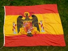 ANTIGUA BANDERA DE CUARTEL, CON AGUILA DE SAN JUAN