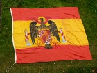 ANTIGUA BANDERA MILITAR, CON AGUILA DE SAN JUAN