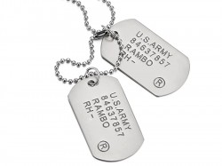 DOG TAG, PLACA IDENTIFICATIVA MILITAR