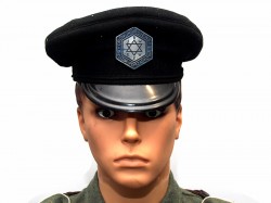 GORRA POLICIA DEL GUETO DE VARSOVIA, SEGUNDA GUERRA MUNDIAL