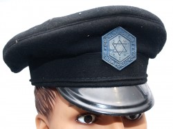 GORRA POLICIA DEL GUETO DE VARSOVIA, SEGUNDA GUERRA MUNDIAL