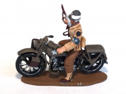 SOLDADO DE PLOMO MOTO POLICÍA MILITAR USA, 1944 HARLEY. SEGUNDA GUERRA MUNDIAL