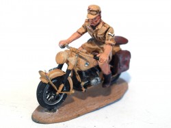 SOLDADO DE PLOMO MOTO AFRIKA KORPS BMW SEGUNDA GUERRA MUNDIAL