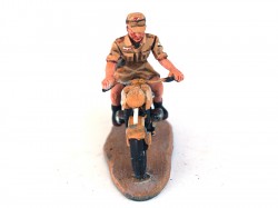 SOLDADO DE PLOMO MOTO AFRIKA KORPS BMW SEGUNDA GUERRA MUNDIAL