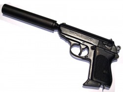 PISTOLA WALTHER PPK CON SILENCIADOR