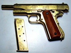 PISTOLA COLT 1911 DORADA, GOLD